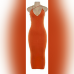Load image into Gallery viewer, Strappy V-Front Bodycon Dress
